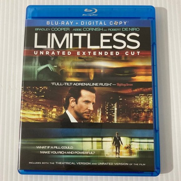 Limitless (Blu-ray Disc, 2011, 2-Disc Set, Unrated Includes Digital Copy) - Picture 2 of 6